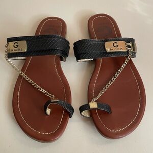 Guess Black Chain Sandal